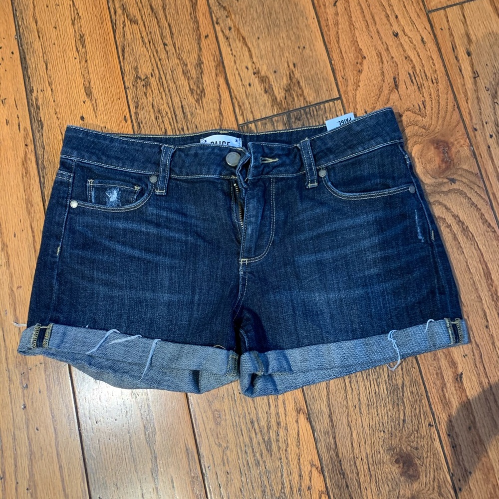 Paige denim shorts worn a few times with cuffs